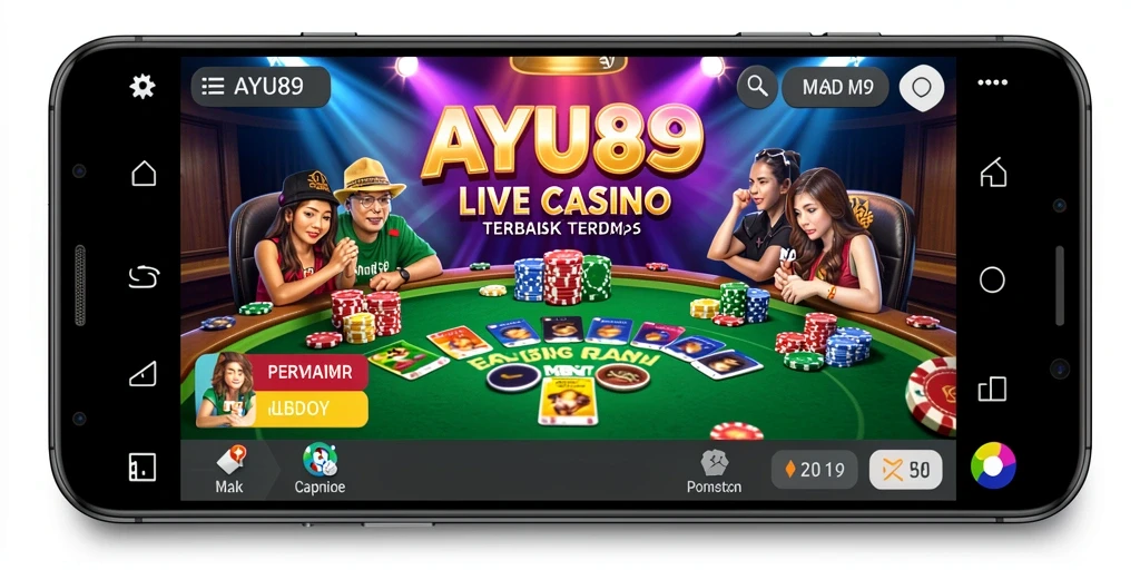 Tampilan permainan Live Casino yang mengasyikkan di AYU89.