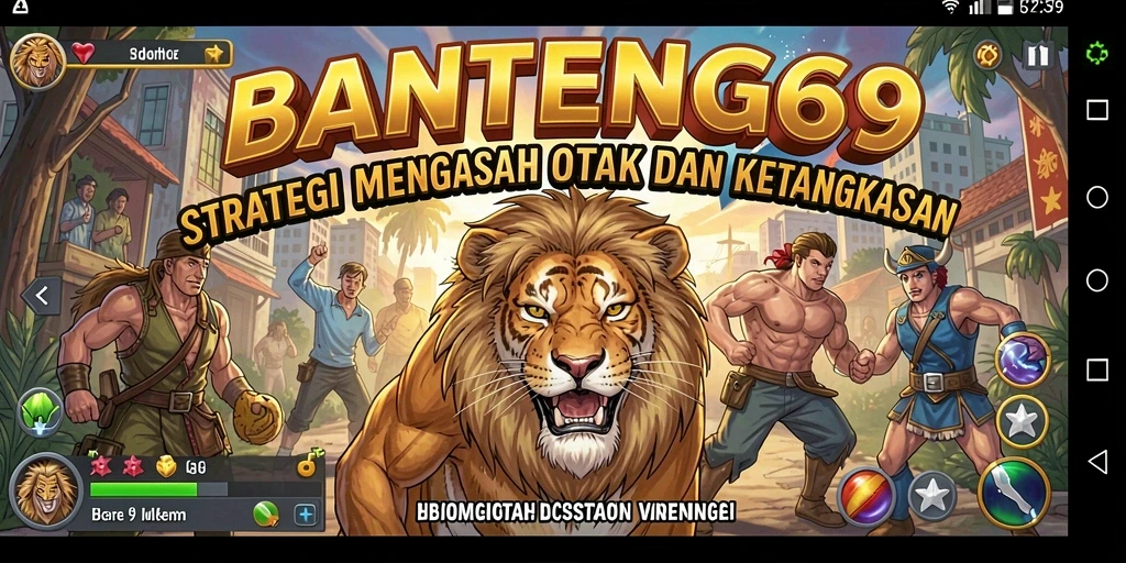 Tampilan gameplay strategis yang intens dan menantang dalam BANTENG69.