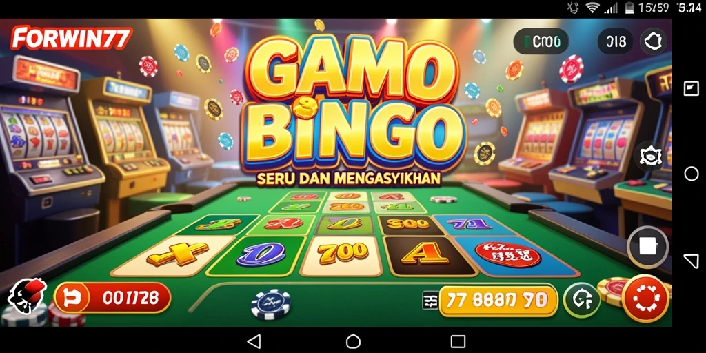 Tampilan gameplay seru dalam Bingo di FORWIN77.