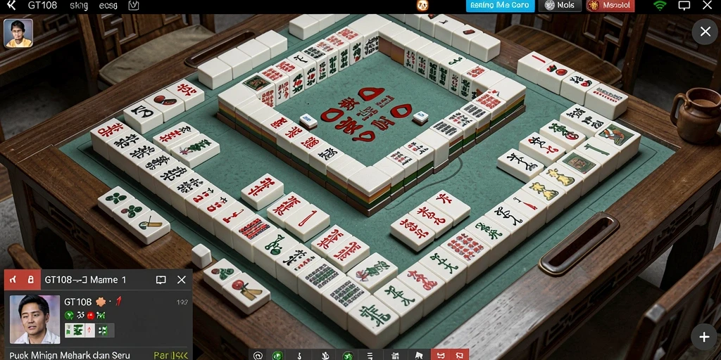 Tampilan gameplay GT108 yang menampilkan tantangan Mahjong.