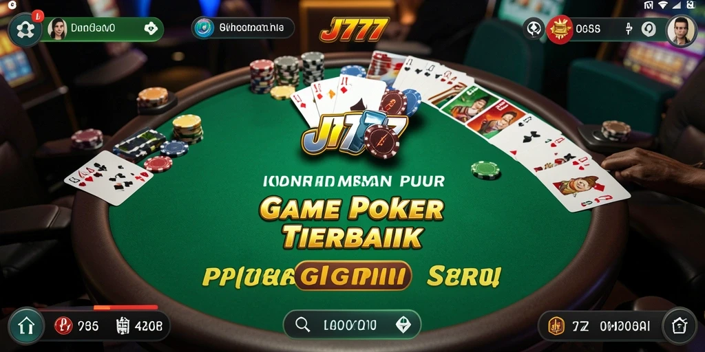 Screenshot utama JT777 menampilkan aksi seru permainan Poker.