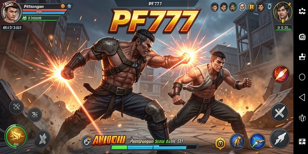 Screenshot PF777 yang menampilkan momen aksi mendebarkan dalam pertempuran.