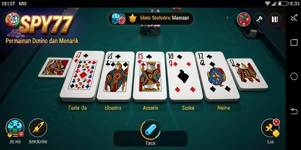 Tangkapan layar utama SPY77 menampilkan gameplay yang seru dan interaktif.