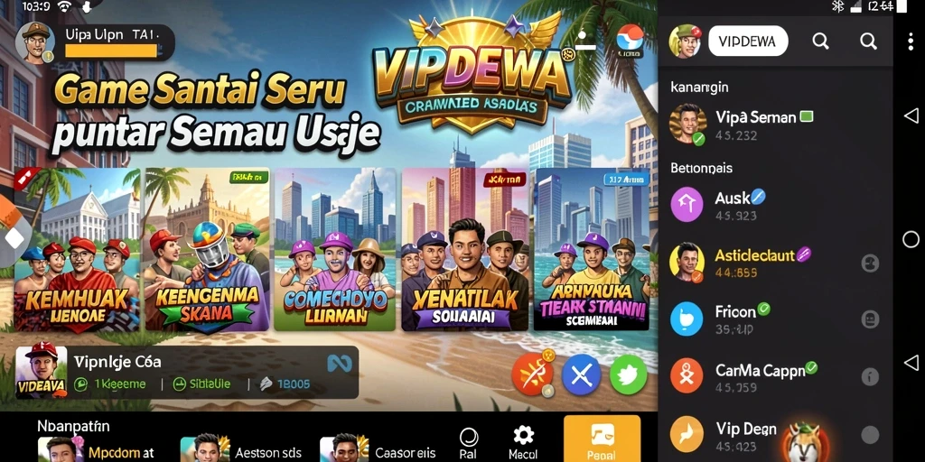 Tampilan gameplay Casual dari VIPDEWA yang seru dan mengasyikkan.